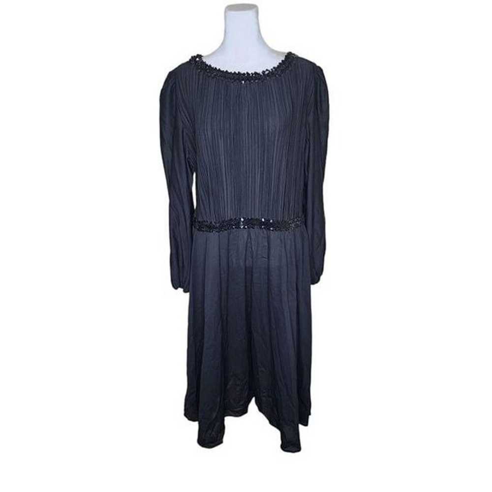 Vintage 70s Boston Maid Pleated Blouson Dress Wom… - image 2