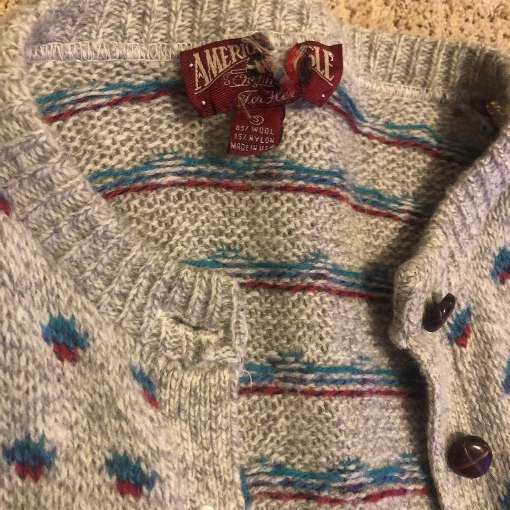 Vintage Wool Cardigan - image 3