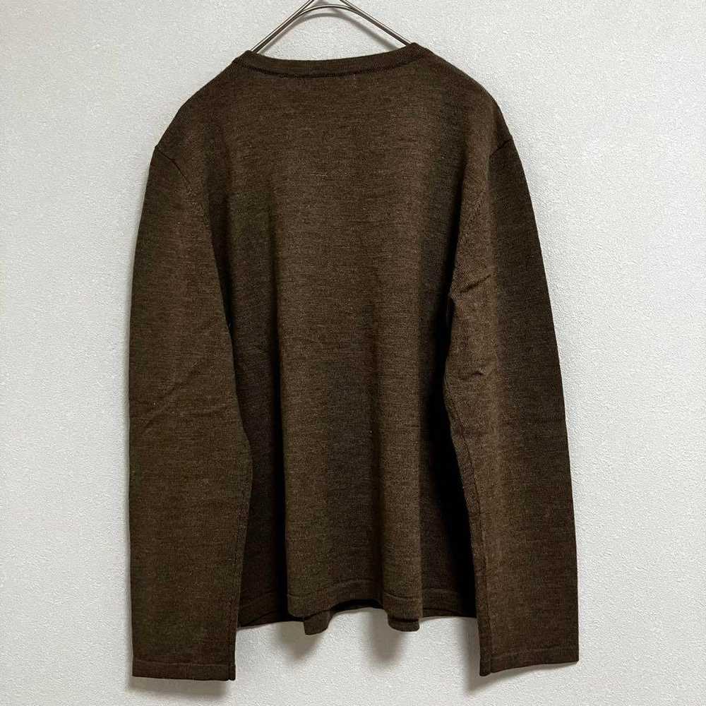 Brand new JARDIN knit cardigan [M] Brown half-sle… - image 8