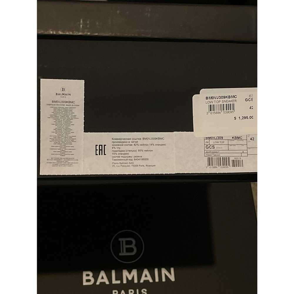 Balmain Leather low trainers - image 8