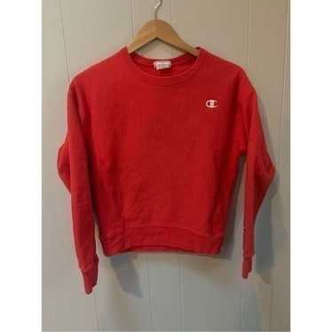 Vintage Champion Reverse Weave Red Sweatshirt Sma… - image 1