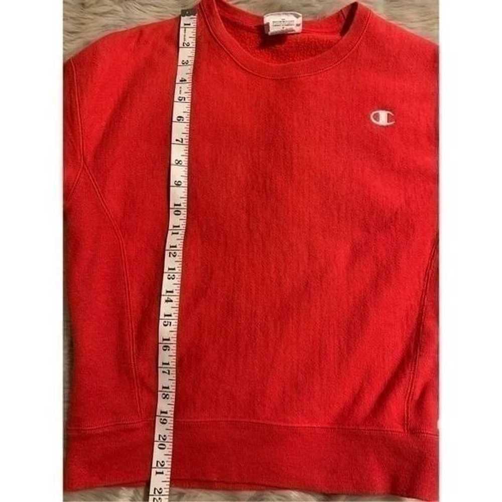 Vintage Champion Reverse Weave Red Sweatshirt Sma… - image 7