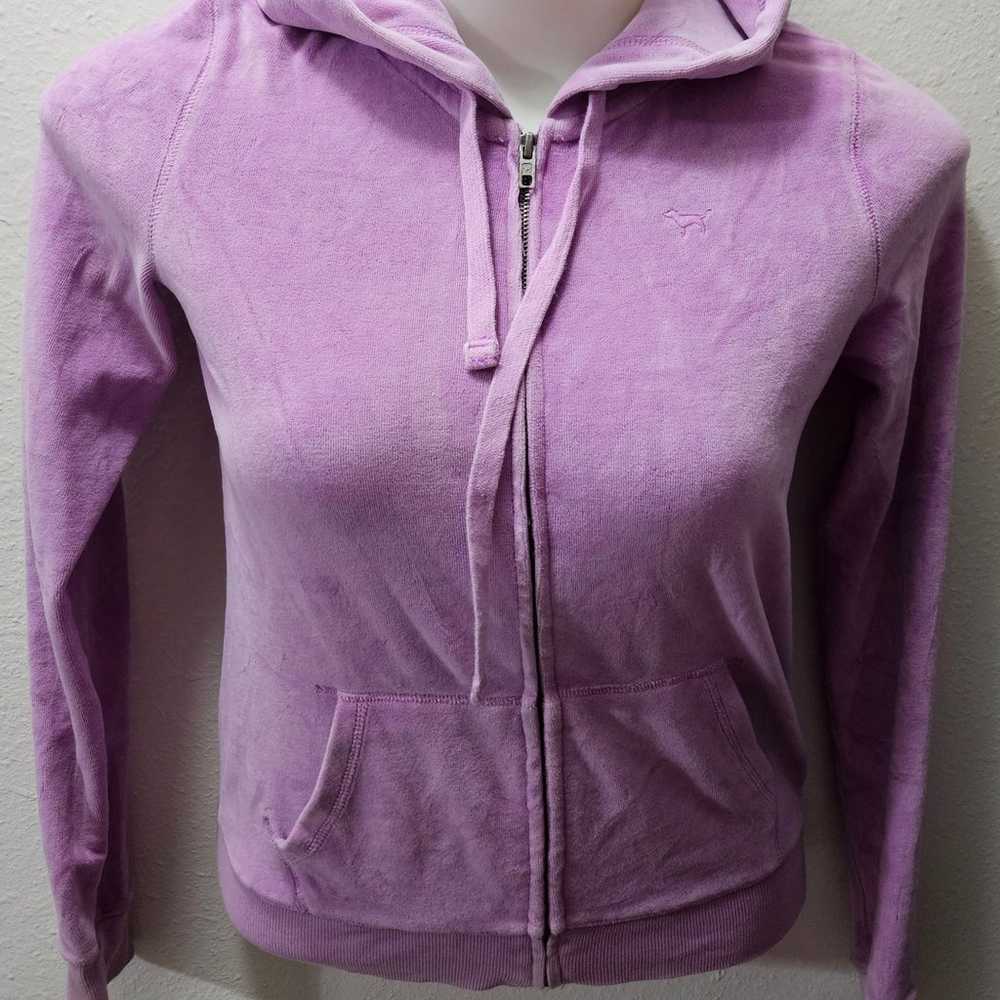 PINK VS Bling Vintage Velour Sequin Hoodie - image 4