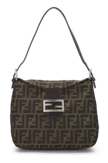 Brown Zucca Canvas Shoulder Bag - image 1