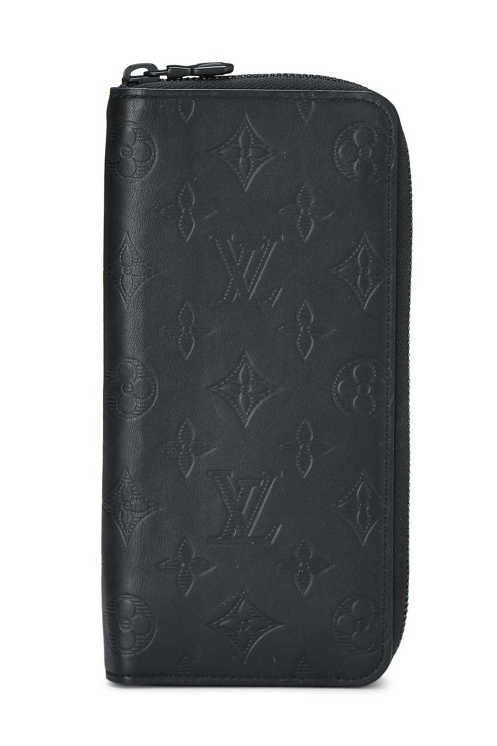 Black Monogram Shadow Zippy Vertical - image 1