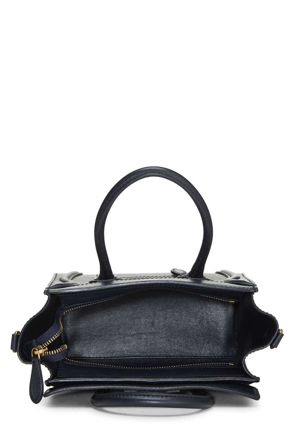 Navy Leather Luggage Nano - image 6