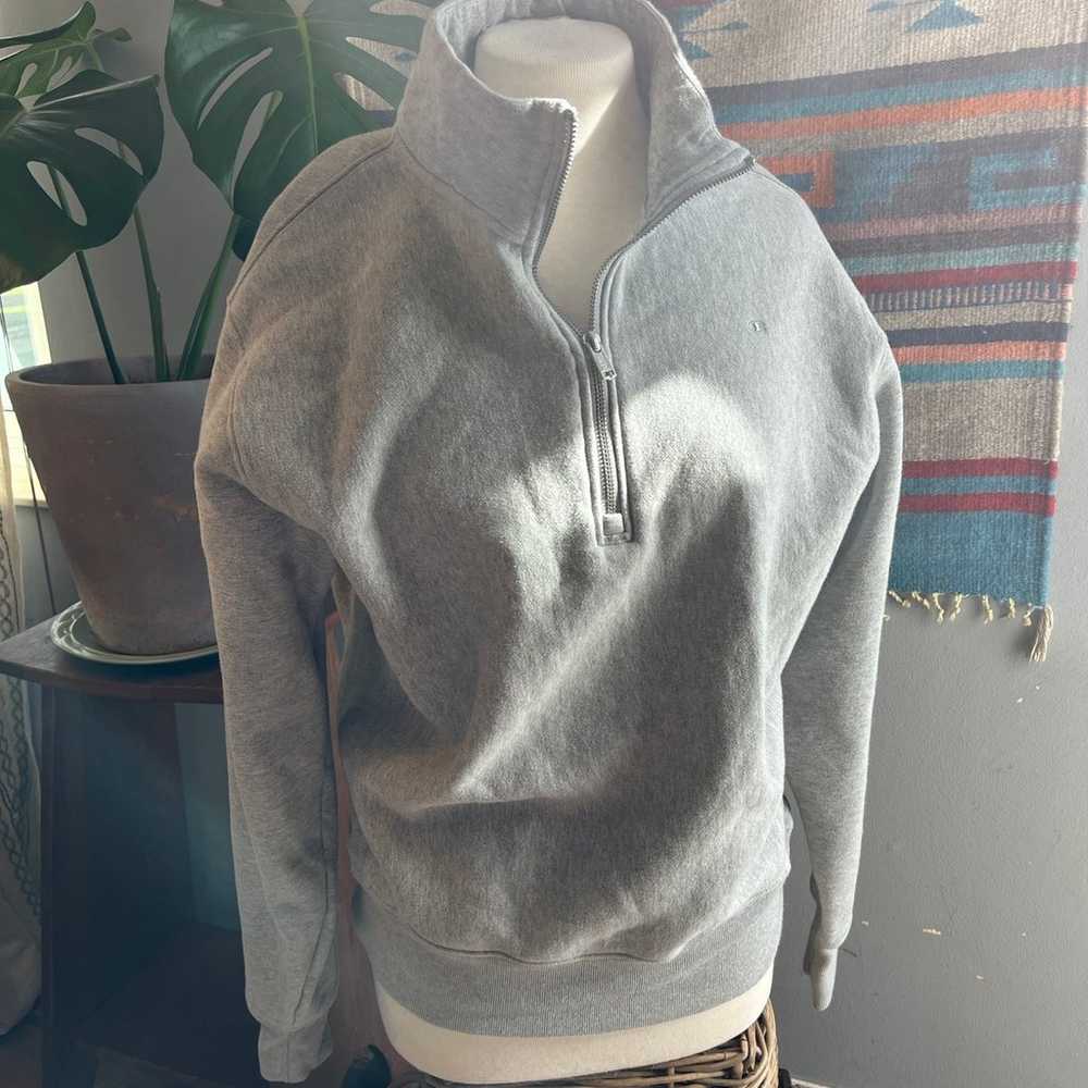 Vintage champion reverse weave half zip sweatshirt - image 1