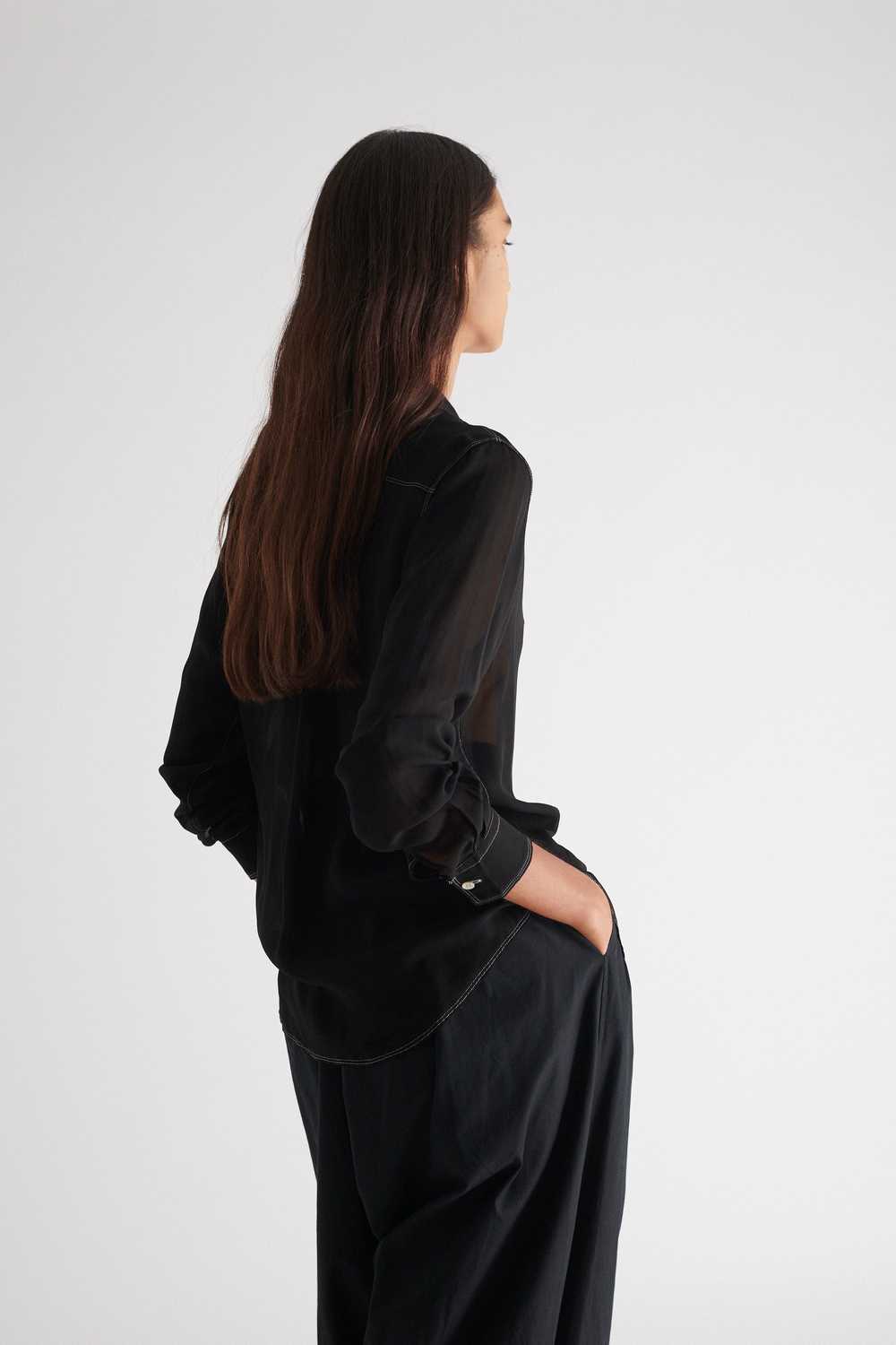 CdG Robes De Chambre Sheer Button Down - image 2