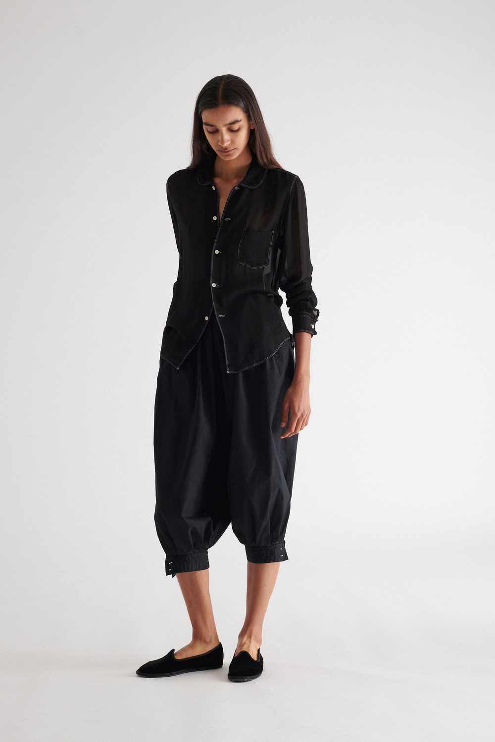 CdG Robes De Chambre Sheer Button Down - image 3