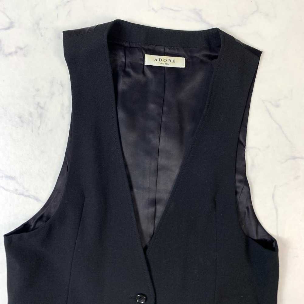 ADORE Cut Design Vest Black 38 C9988 - image 2