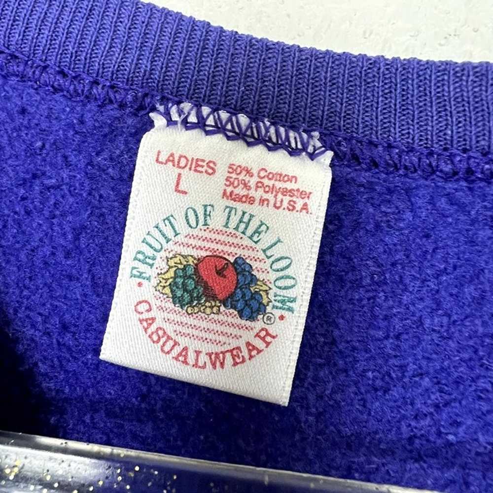 Vintage Fruit of the Loom Ladies Women Large Purp… - image 3