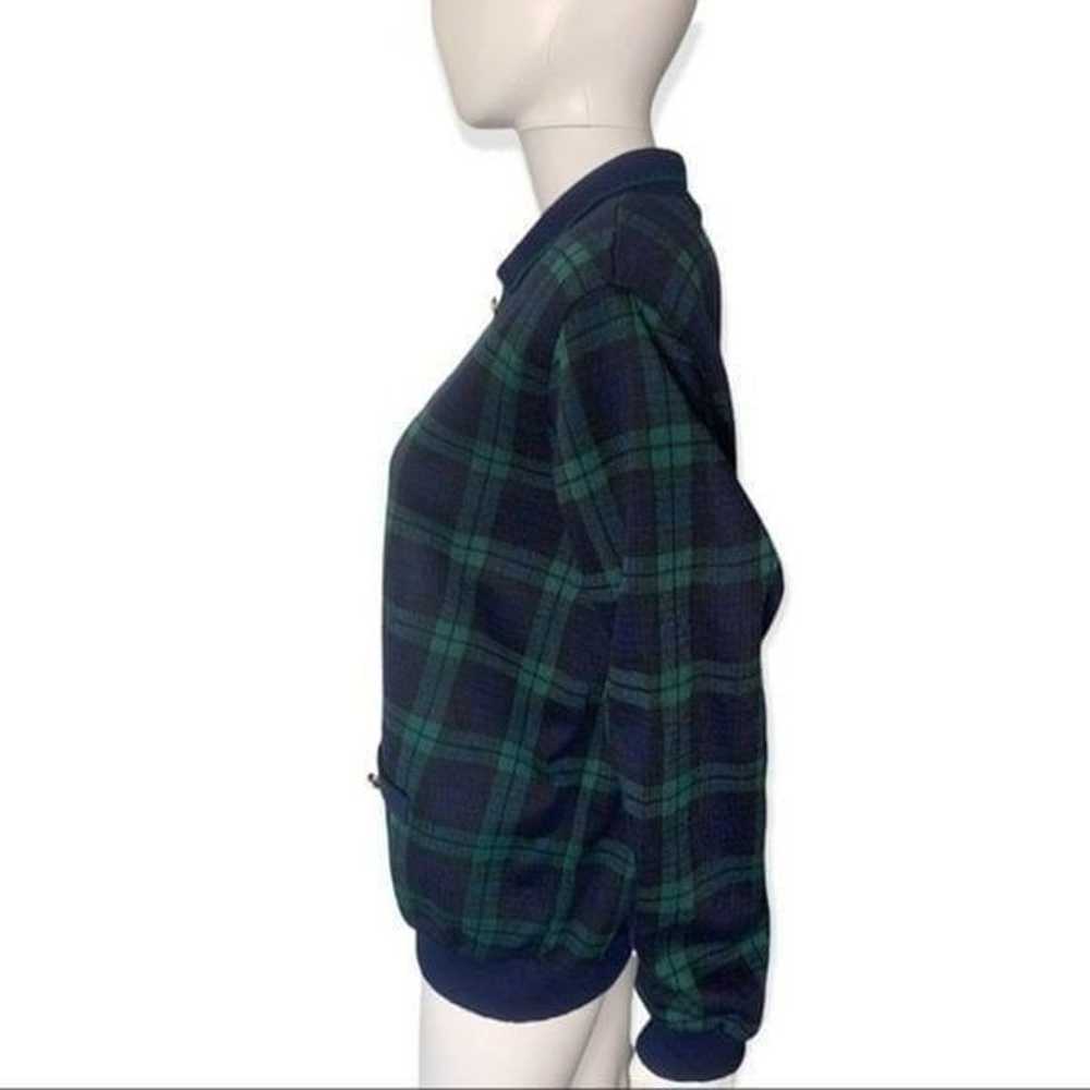 Vintage Alfred Dunner Tartan Plaid Gold Button Pr… - image 2