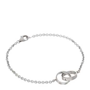 CARTIER 18K White Gold Interlocking LOVE Bracelet