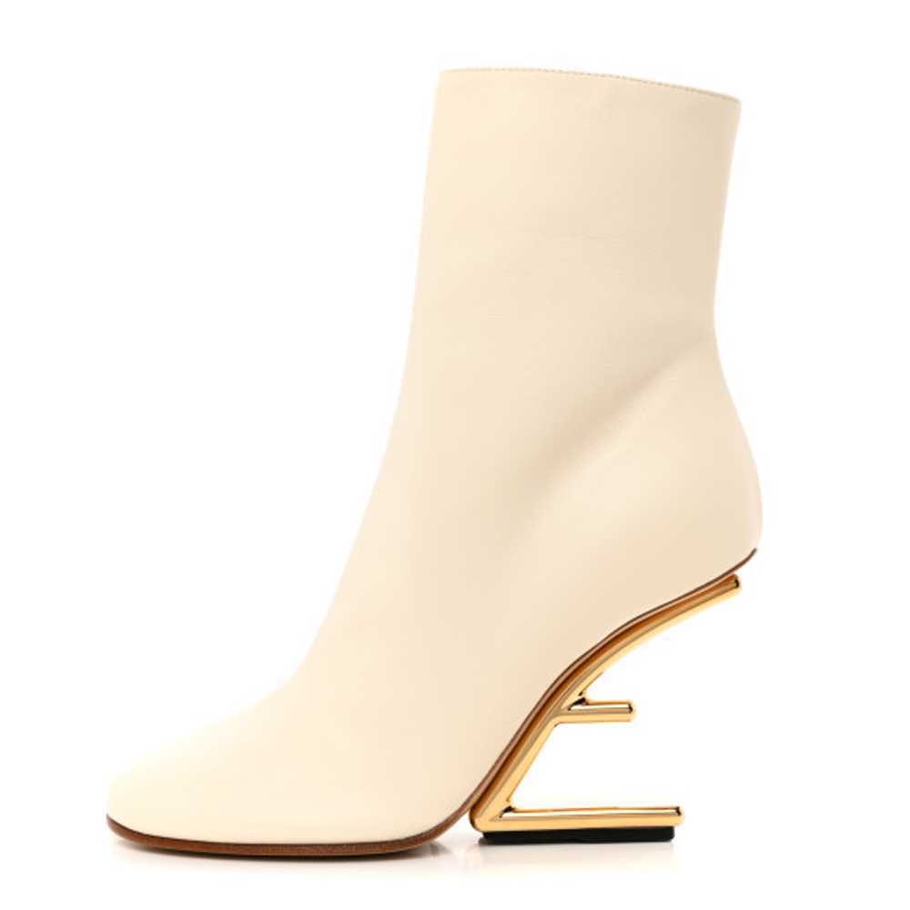 FENDI Nappa Fendi First 95mm Booties 35 White - image 1