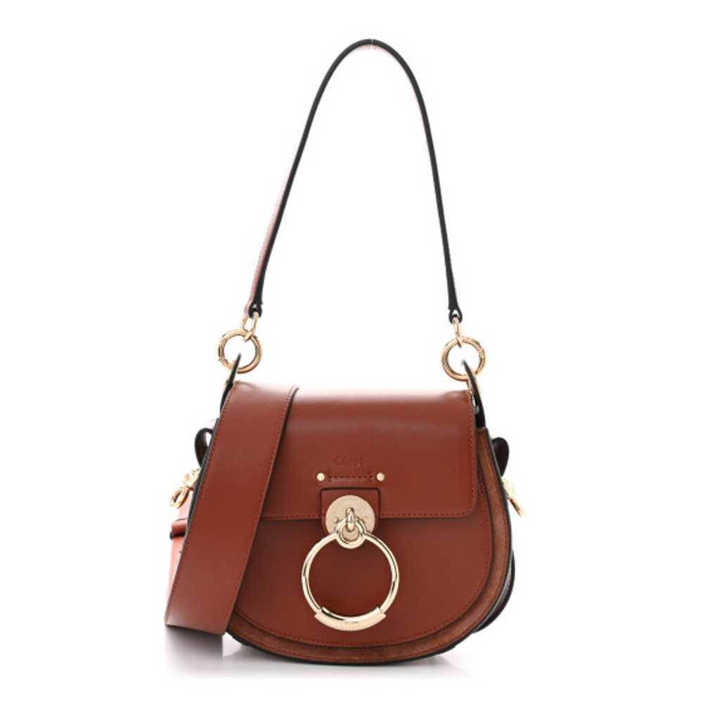 CHLOE Calfskin Small Tess Bag Sepia Brown - image 1