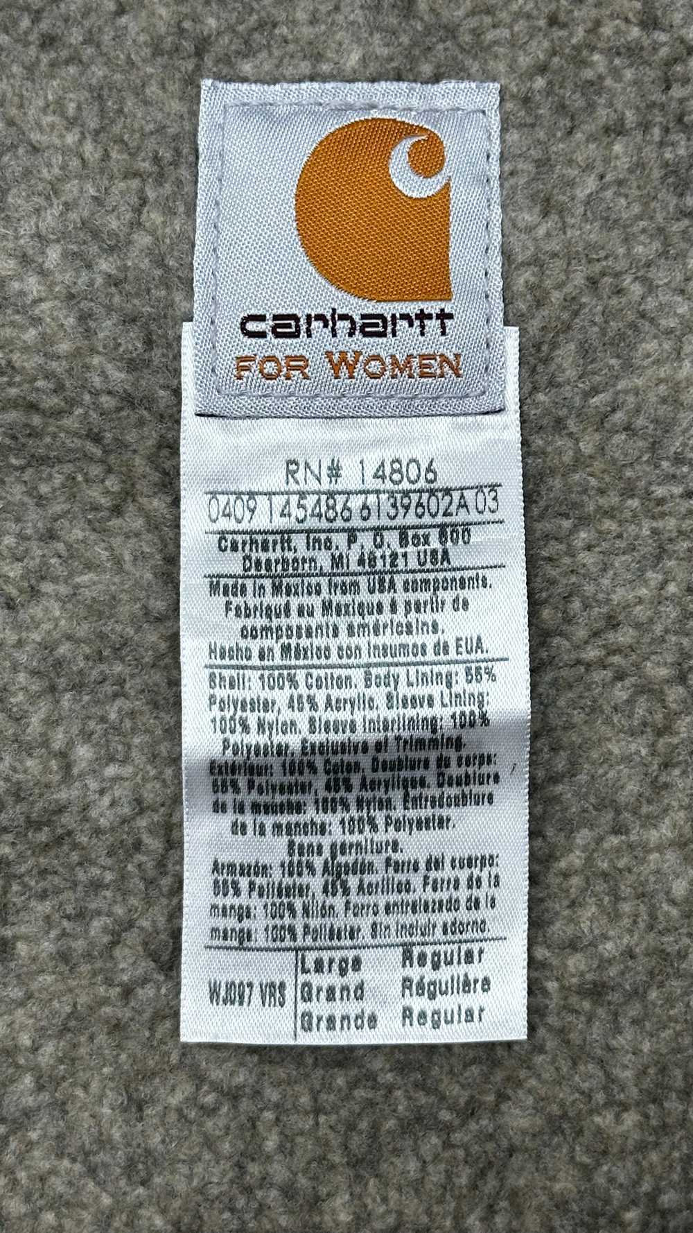 Ladies Carhartt WJ097 VRS Full Zip Detroit Jacket - image 4