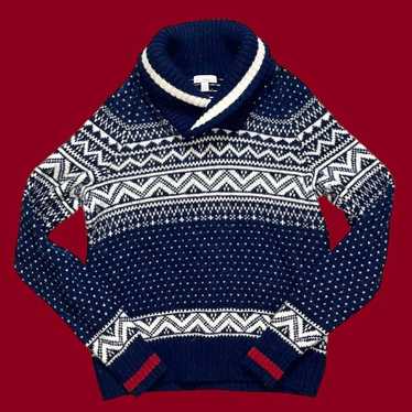 Vintage Gap Sweater Lambswool Fair Isle S Small L… - image 1