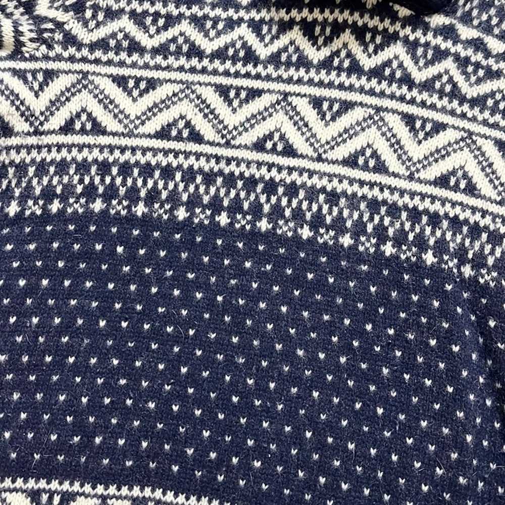 Vintage Gap Sweater Lambswool Fair Isle S Small L… - image 4