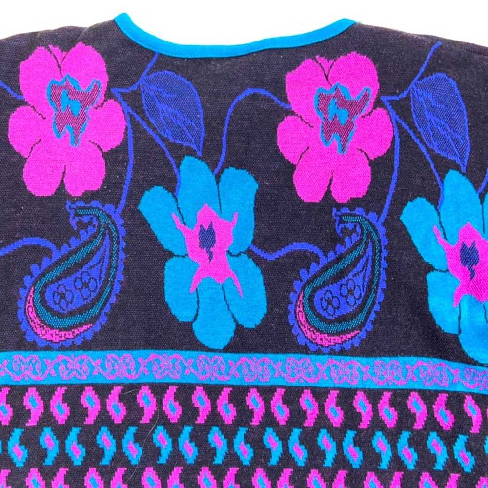 Vintage Paisley Flower Sweater - image 5