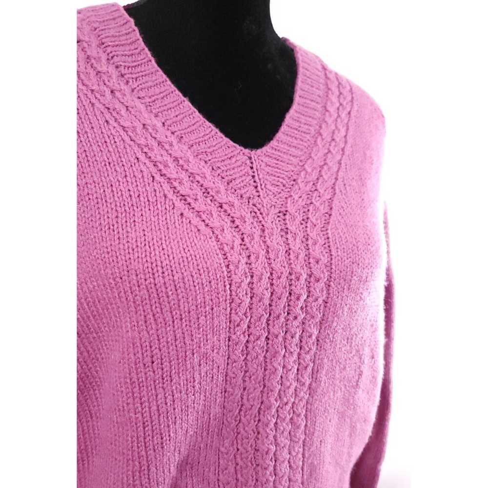 Handmade Vintage Womans Light Purple/Pink V Neck … - image 2