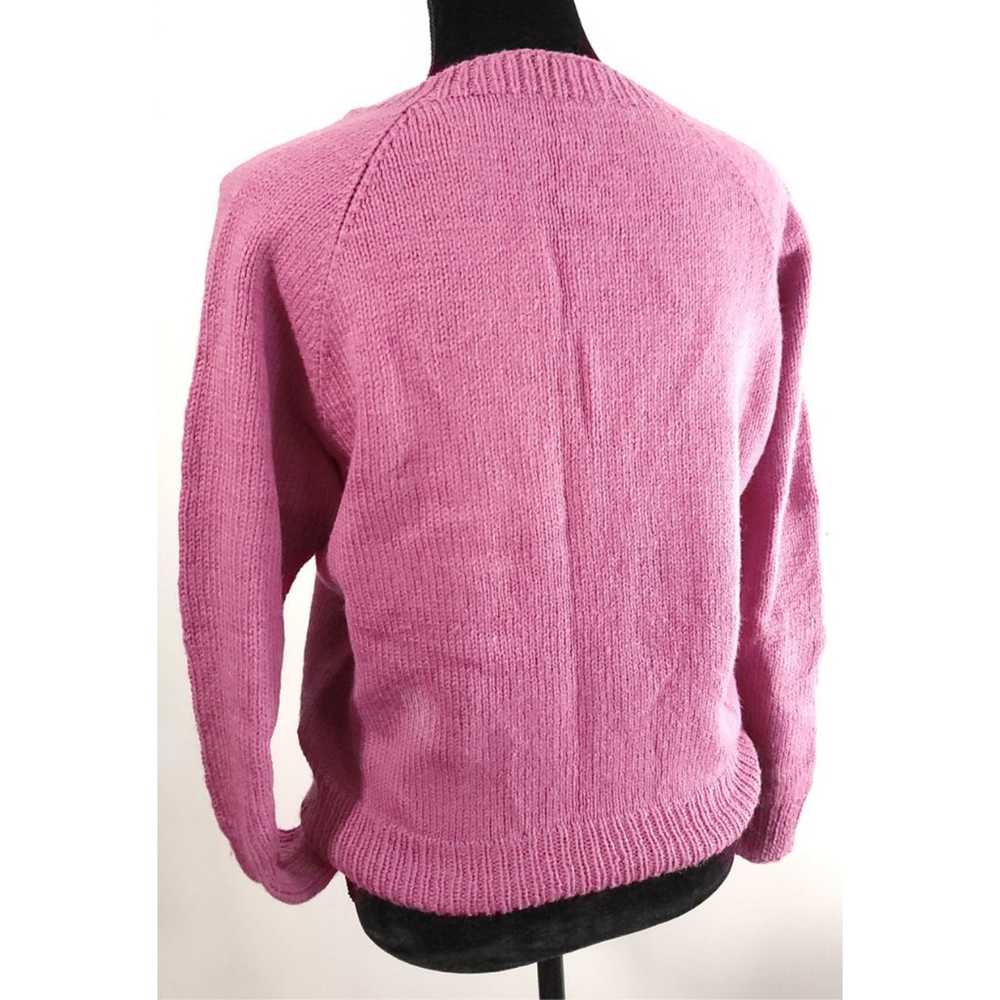 Handmade Vintage Womans Light Purple/Pink V Neck … - image 4