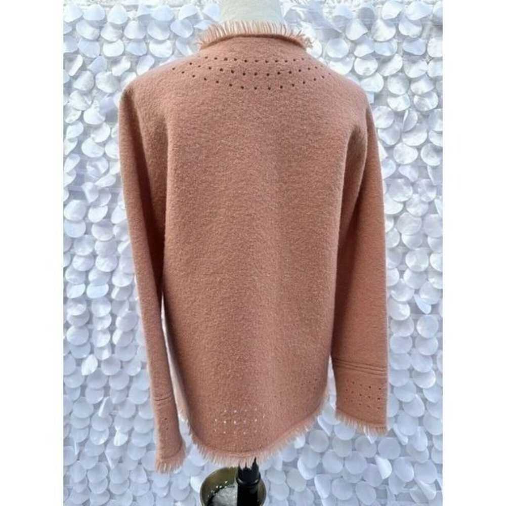 Vintage 100% Wool Womens Large Peach Susan Bristo… - image 4