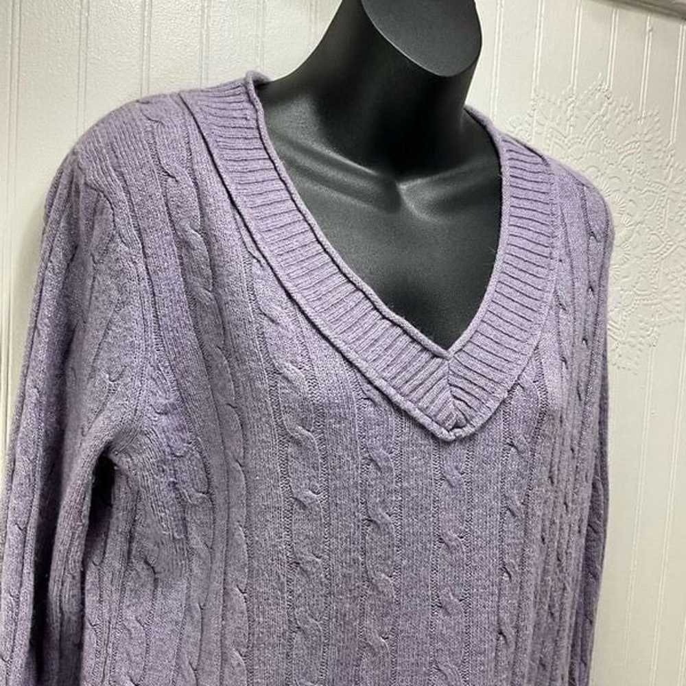 ANN TAYLOR LOFT Wool Blend V Neck Sweater - image 2