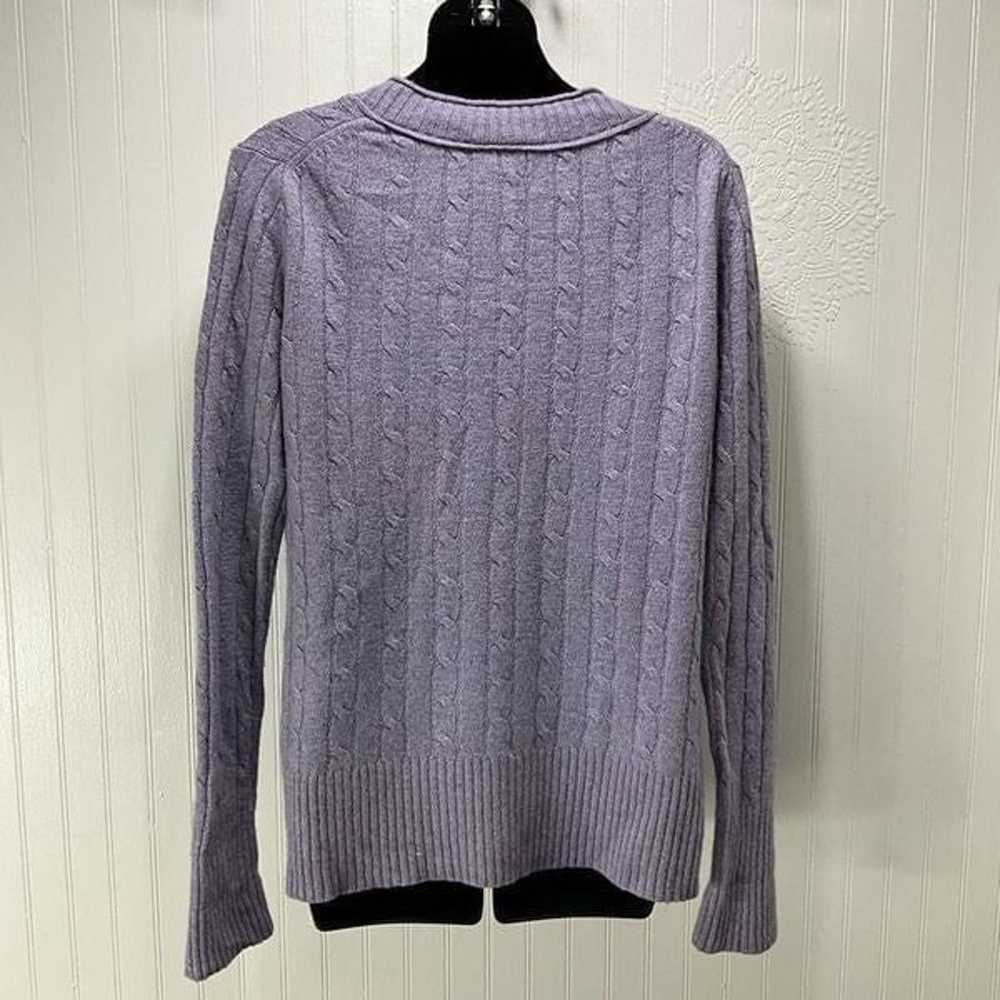 ANN TAYLOR LOFT Wool Blend V Neck Sweater - image 3