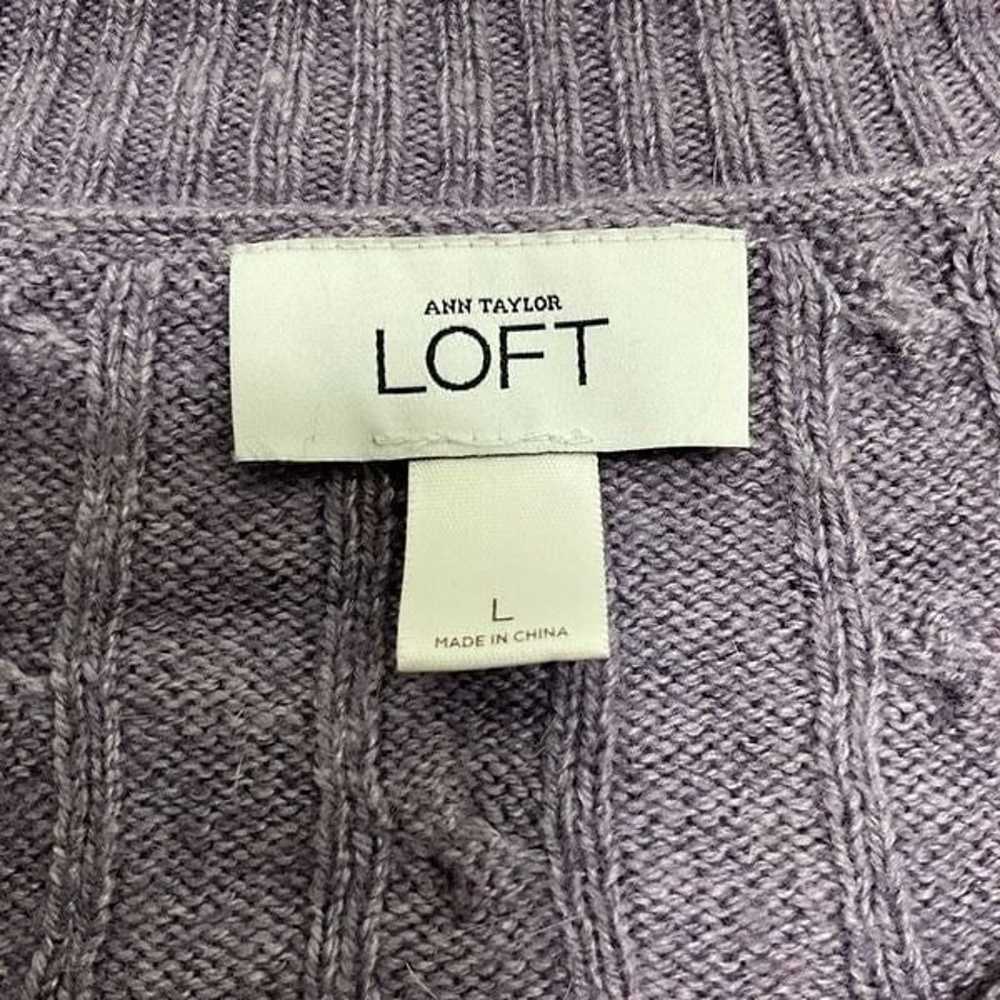 ANN TAYLOR LOFT Wool Blend V Neck Sweater - image 4