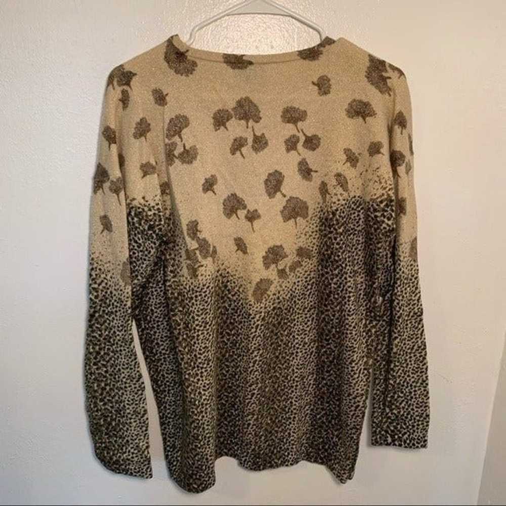 Vintage Neil’s Crewneck Sweater Animal Print Flor… - image 8