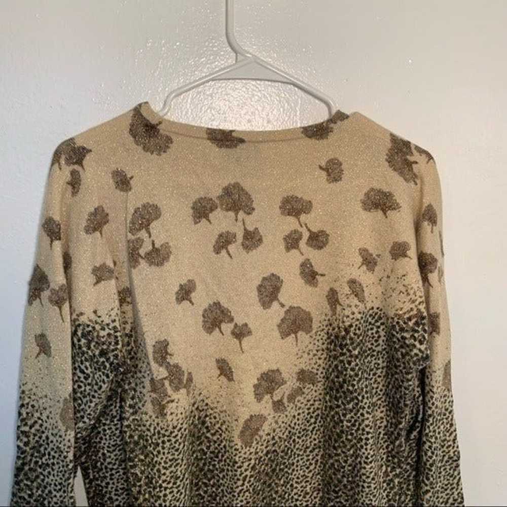 Vintage Neil’s Crewneck Sweater Animal Print Flor… - image 9