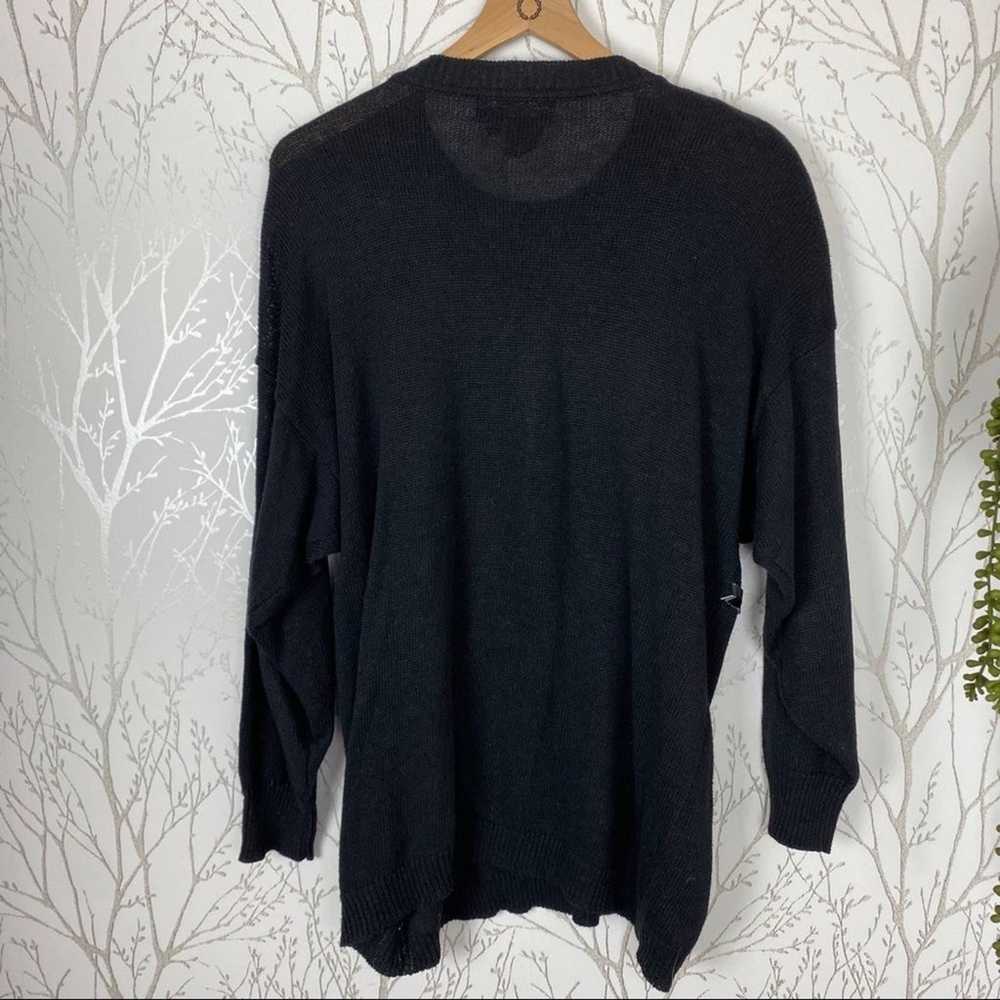 VTG SPREE INT’L Sequin Black Sweater L - image 2