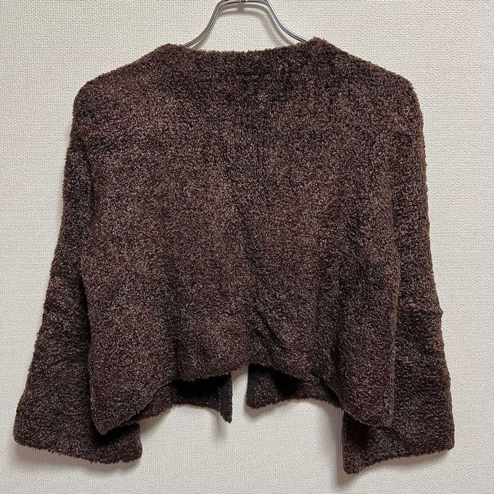 N327 Cordia Wool Cropped Bell Sleeve Bolero Size … - image 7