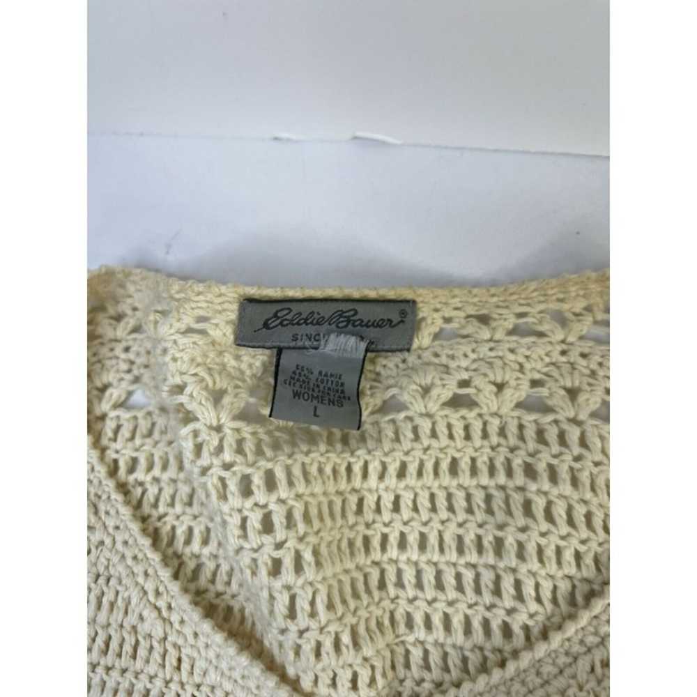 Vintage Eddie Bauer Lightweight Crochet Knit Card… - image 5