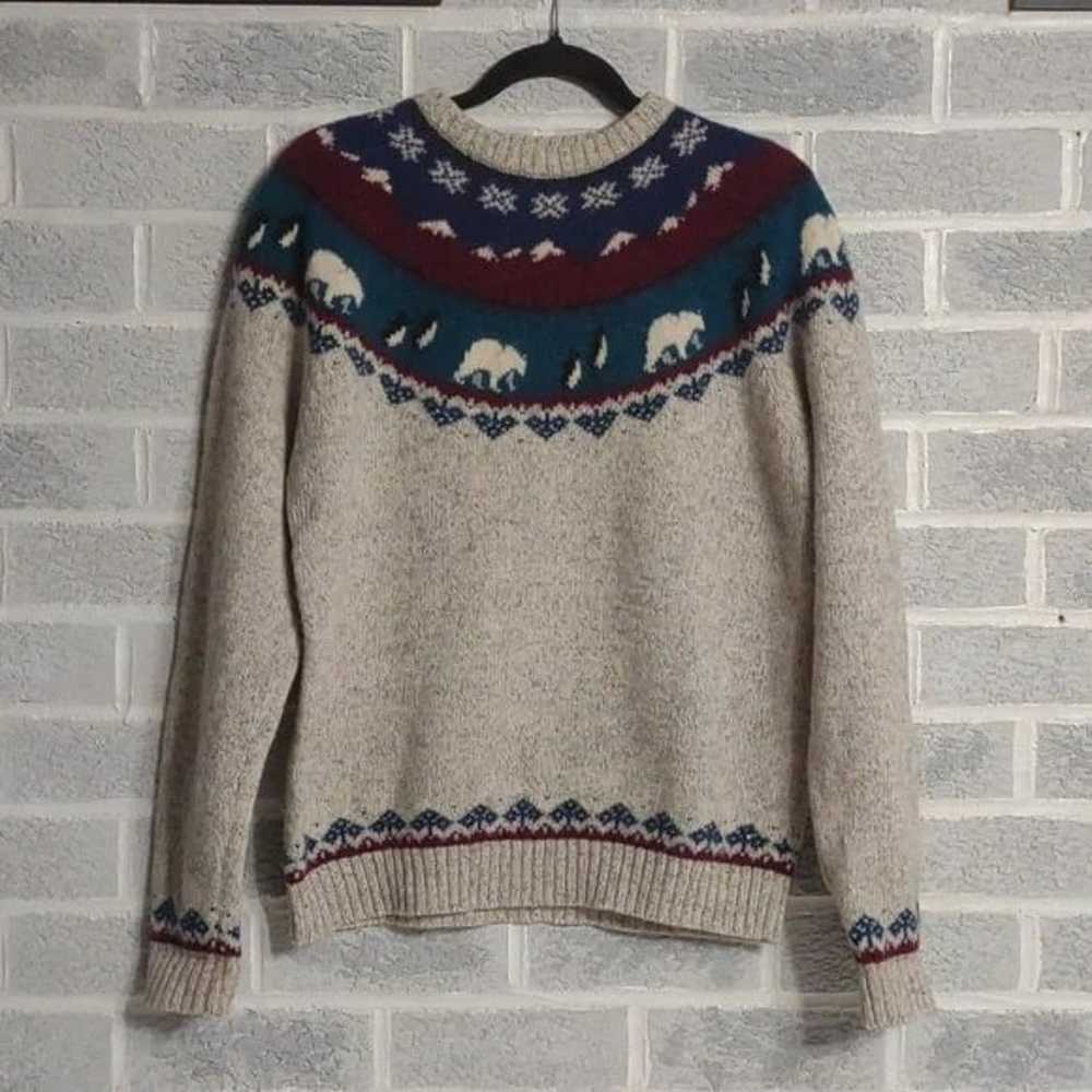 Vintage Woolrich Wool Blend Women's Fair Isle Pol… - image 1