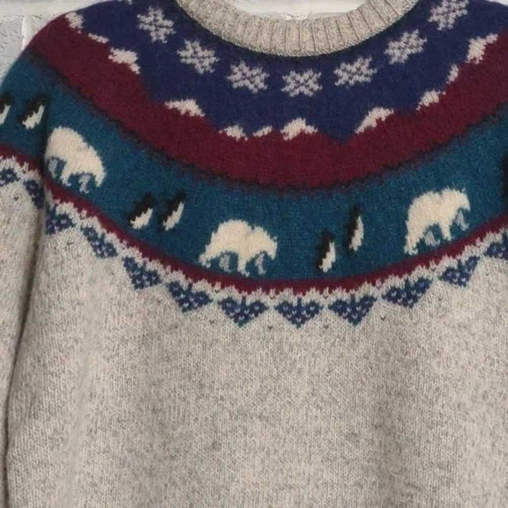 Vintage Woolrich Wool Blend Women's Fair Isle Pol… - image 3