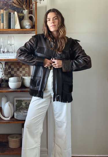 Chocolate Deerskin Leather Jacket