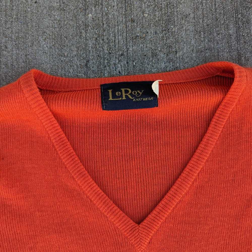 Vintage LeRoy Women's Orange Texas Embroidered Sw… - image 4