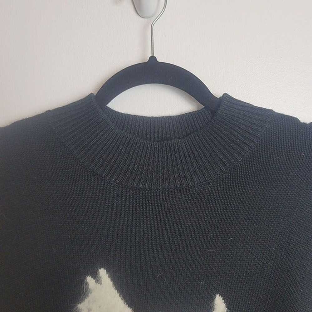 Vintage Scotty Dog Black Sweater Black Size Large… - image 4