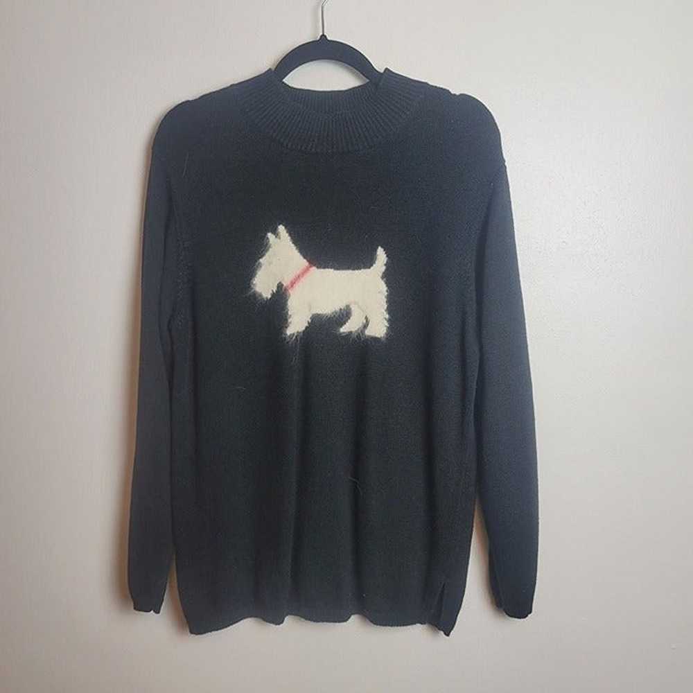 Vintage Scotty Dog Black Sweater Black Size Large… - image 6