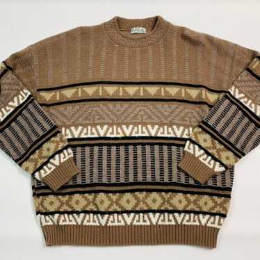 Vintage 90s Streetwear Aztec Sweater - image 1