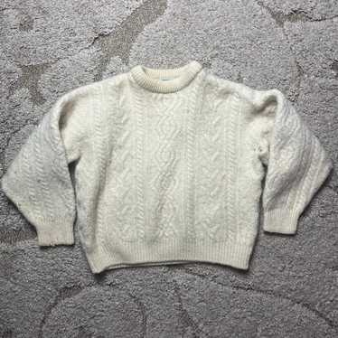 Aran Craft IRISH Wool Sweater Pull Over  Large Iv… - image 1