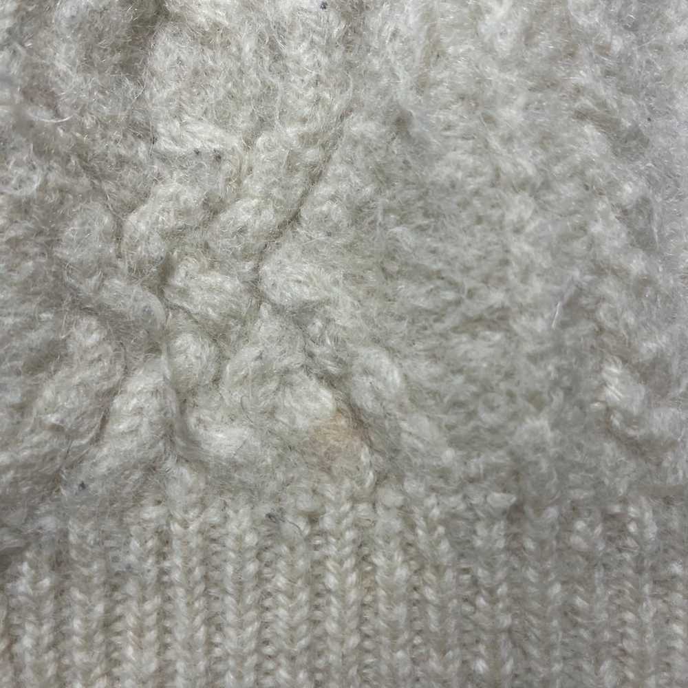 Aran Craft IRISH Wool Sweater Pull Over  Large Iv… - image 6