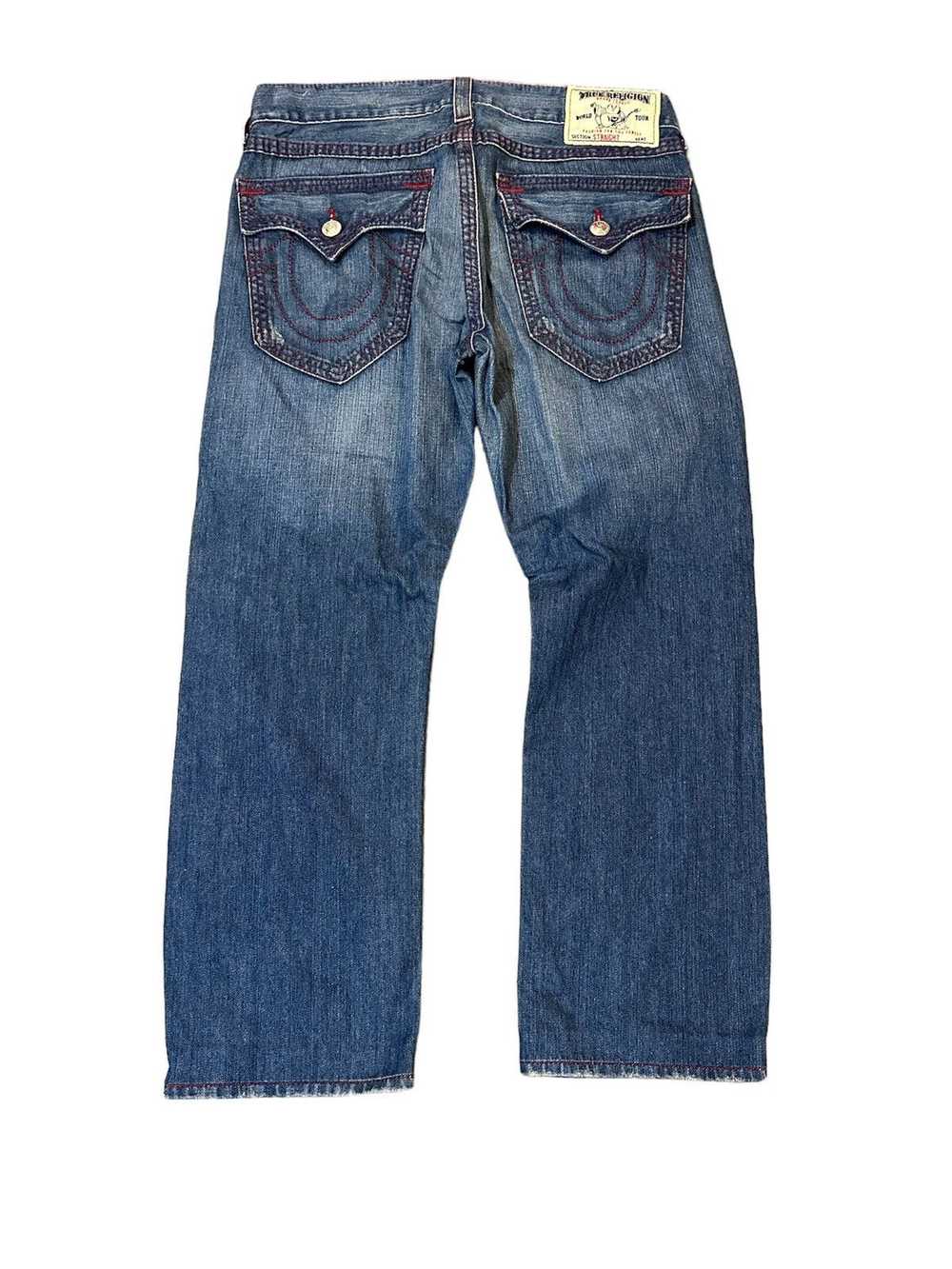 True Religion Red lined Blue Trueys - image 1