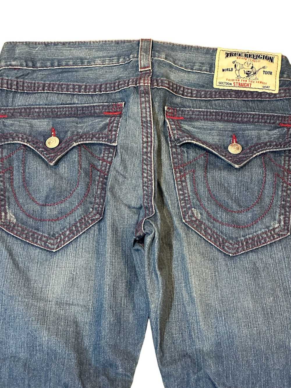 True Religion Red lined Blue Trueys - image 2