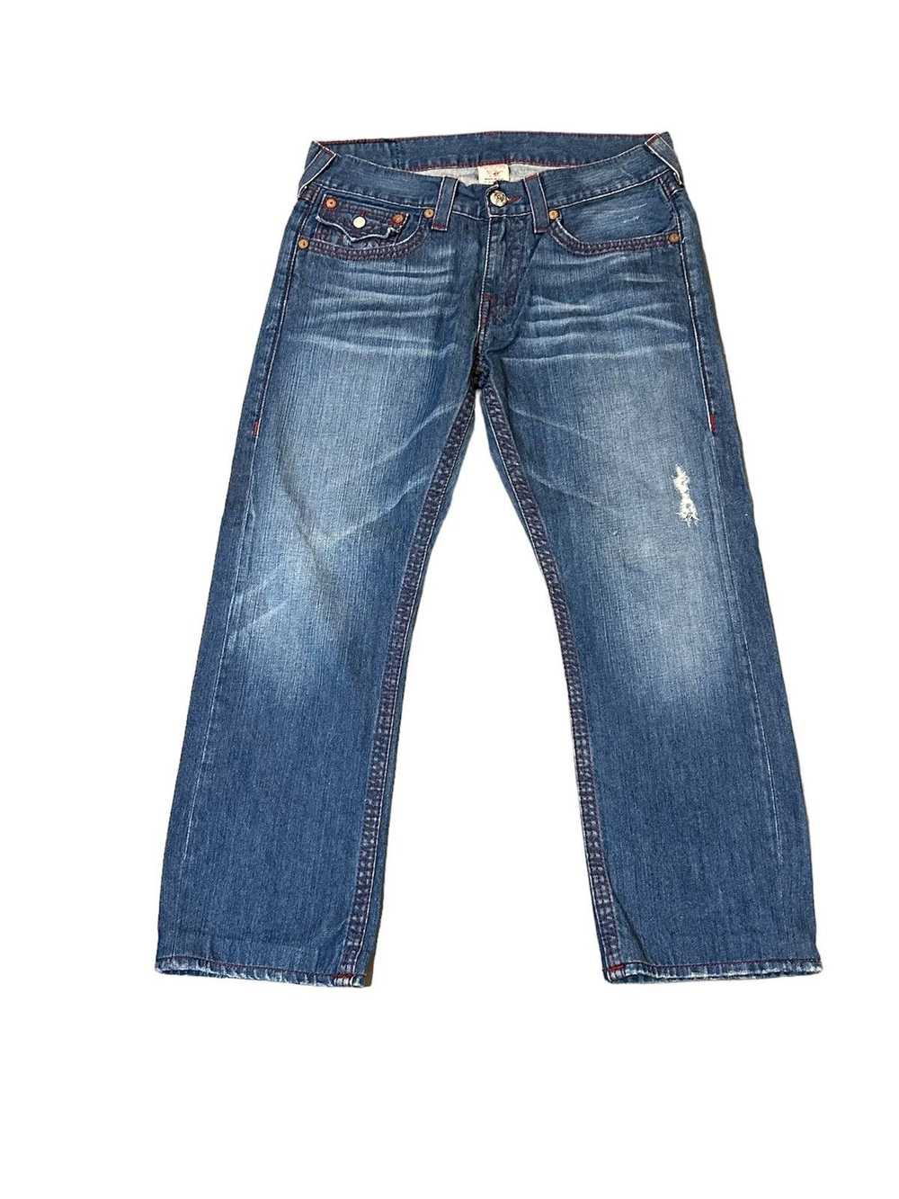 True Religion Red lined Blue Trueys - image 3