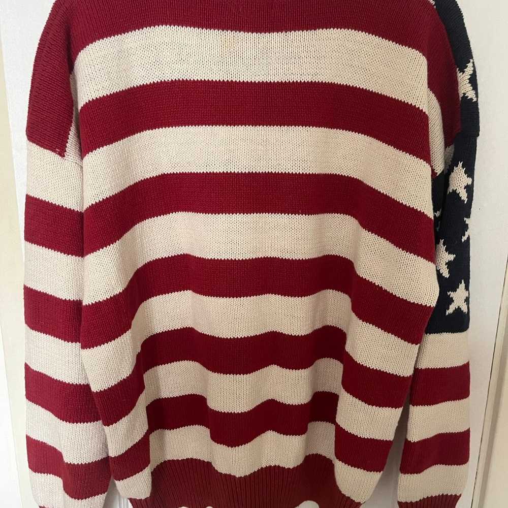 Vintage Structure American Flag Sweater - image 4