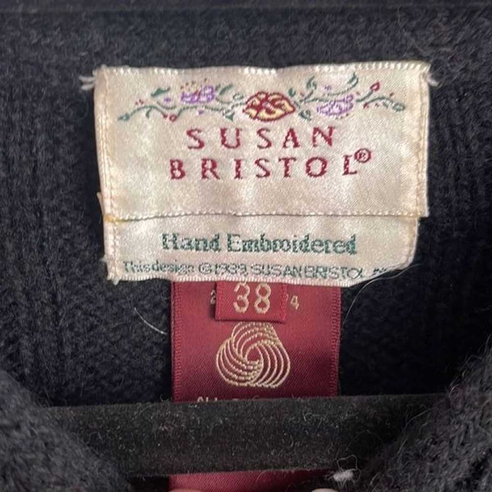 Vintage Susan Bristol 100% wool hand embroidered … - image 5