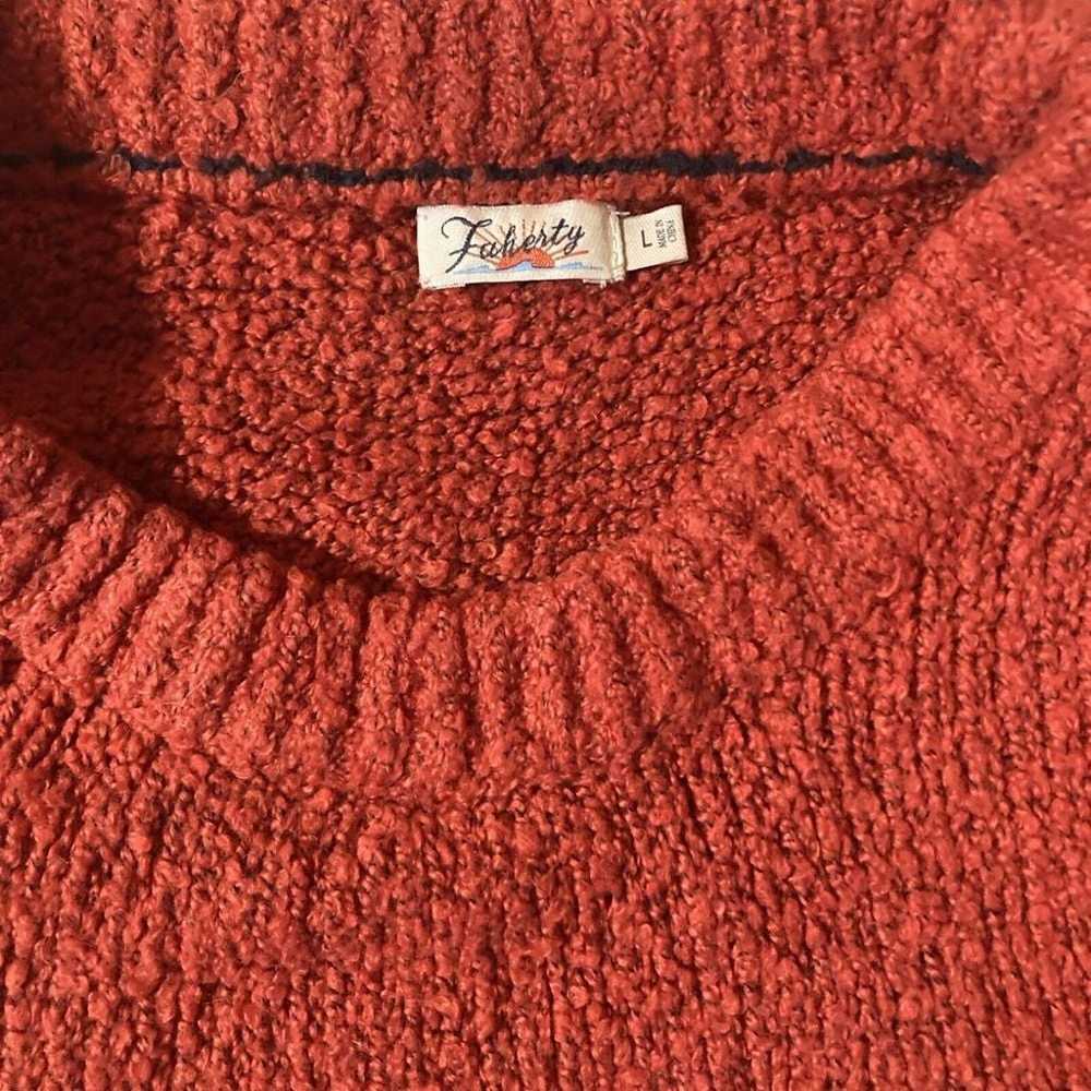 Faherty Womens Apres Ski Intarsia sweater Size La… - image 4