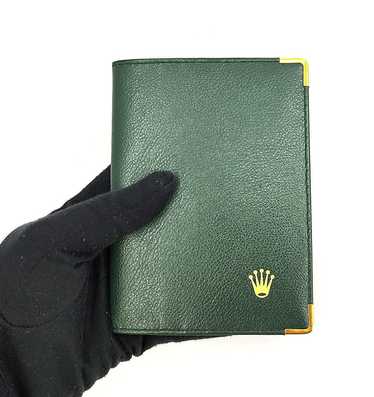 Rolex ROLEX Geneve leather passport holder with ca